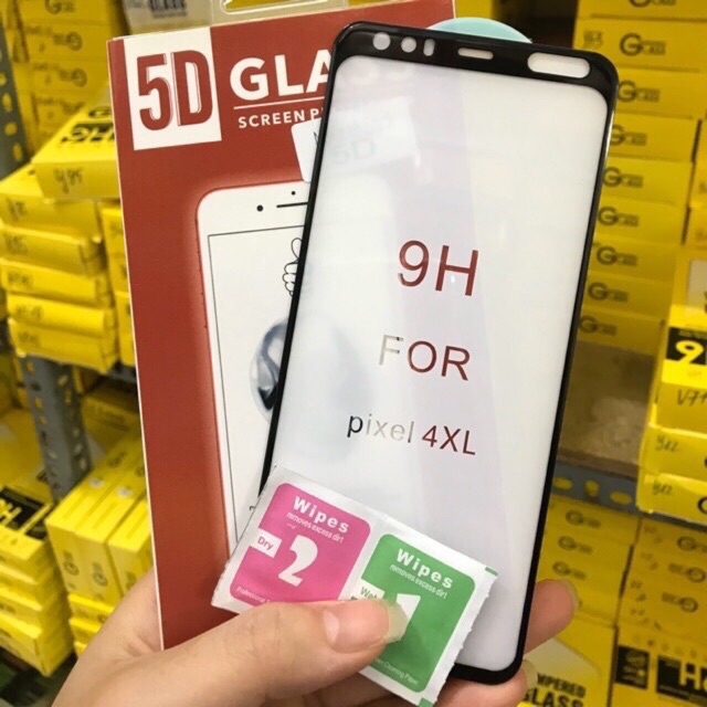 Kính Full màn 5D xịn HTC Pixel 4XL Full màn hình