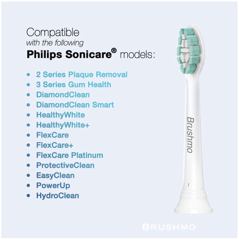 Đầu bàn chải thay thế Brushmo thích hợp cho bàn chải điện Philips Sonicare các loại USA