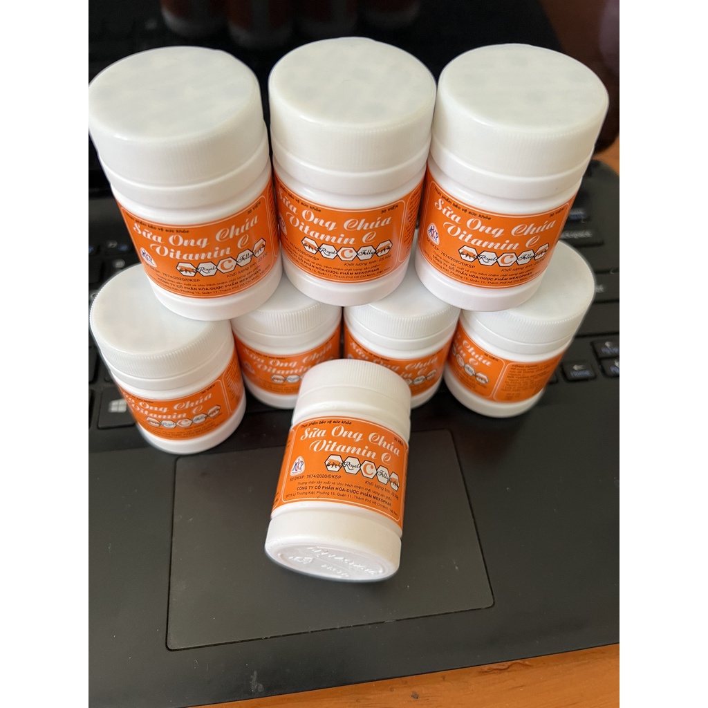 Viên kẹo ngậm sữa ong chúa vitamin C Mekophar