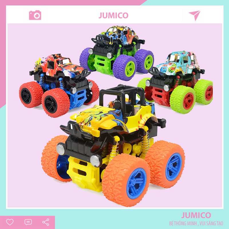 Đồ chơi cho bé trai bé gái ô tô địa hình thông minh quà tặng sinh nhật JUMICO ĐH