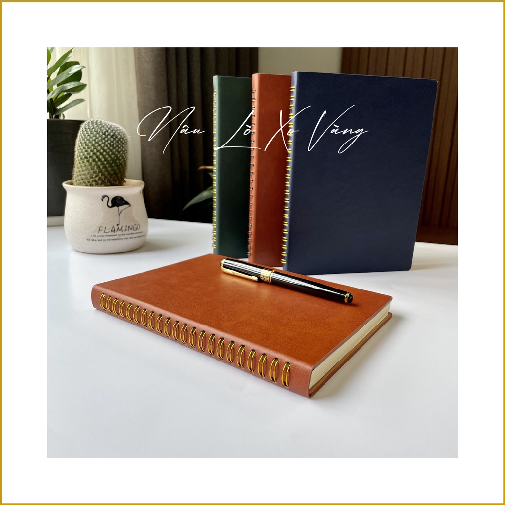 SỔ TAY BÌA DA - 200 TRANG - LÀM QUÀ TẶNG