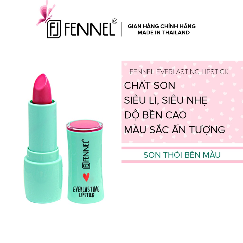 Son thỏi bền màu chính hãng Thái Lan Fennel Everlasting Lipstick cho đôi môi rạng ngời 3,5g