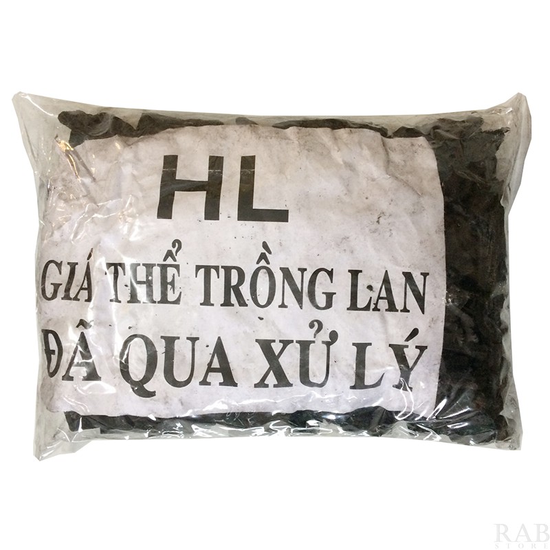 Than trồng lan, than củi, than hoa đã qua xử lý, giá thể thích hợp cho nhiều loại lan