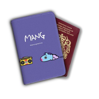 Ví bọc hộ chiếu (passport) in hình Mang BT21 - mã BT210045 có in theo yêu cầu