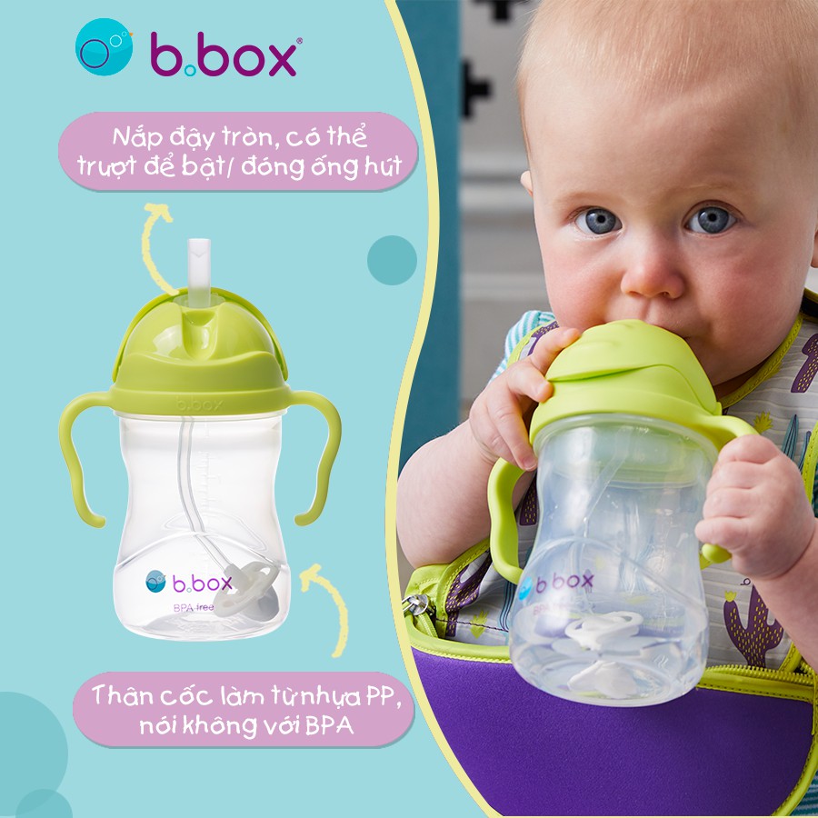 Bình nước 360 độ b.box cho bé tập uống nước 240ml - ảnh sản phẩm 3