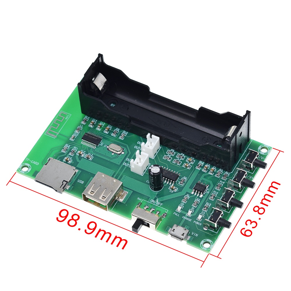 Bảng Mạch Khuếch Đại Âm Thanh Bluetooth mini XH-A150 pam8403 5W * 2 Thẻ TF-Card