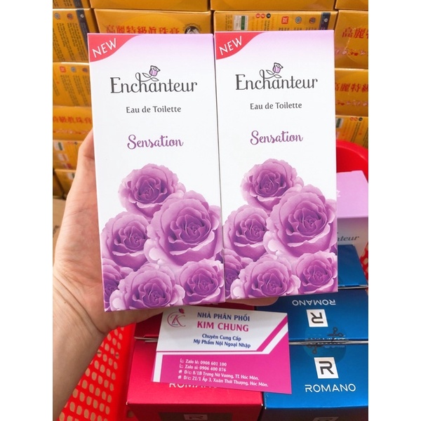 Nước hoa Enchanteur Eau de Toilette 50ml (Hương Charming, Delightful, Sensation)