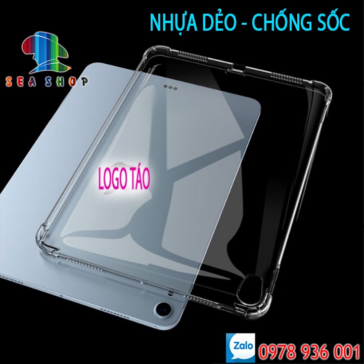 Ốp lưng iPad nhựa dẻo - CHỐNG SỐC - thiết kế dày 4 góc- Ốp iPad Gen 5, Gen 6, Gen 7, Gen 8