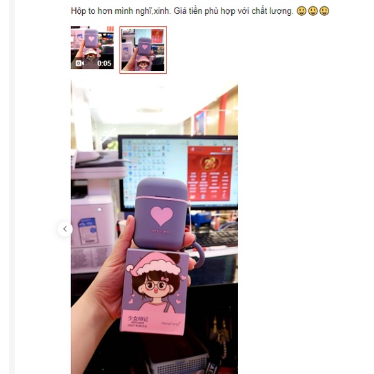 Set 2 son HengFang airpods 3 màu dễ lựa chọn - shop8868