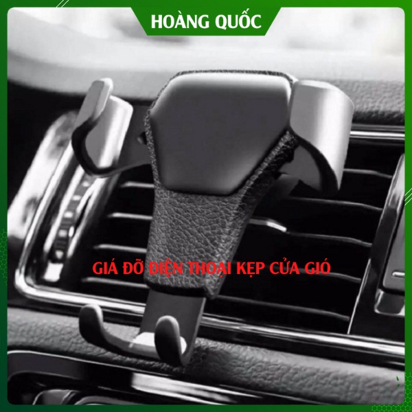 Giá Đỡ Điện Thoại Kẹp Cửa Gió Điều Hoà Ô Tô, Kiểu Dáng Sang Trọng, Chất Liệu Cao Cấp