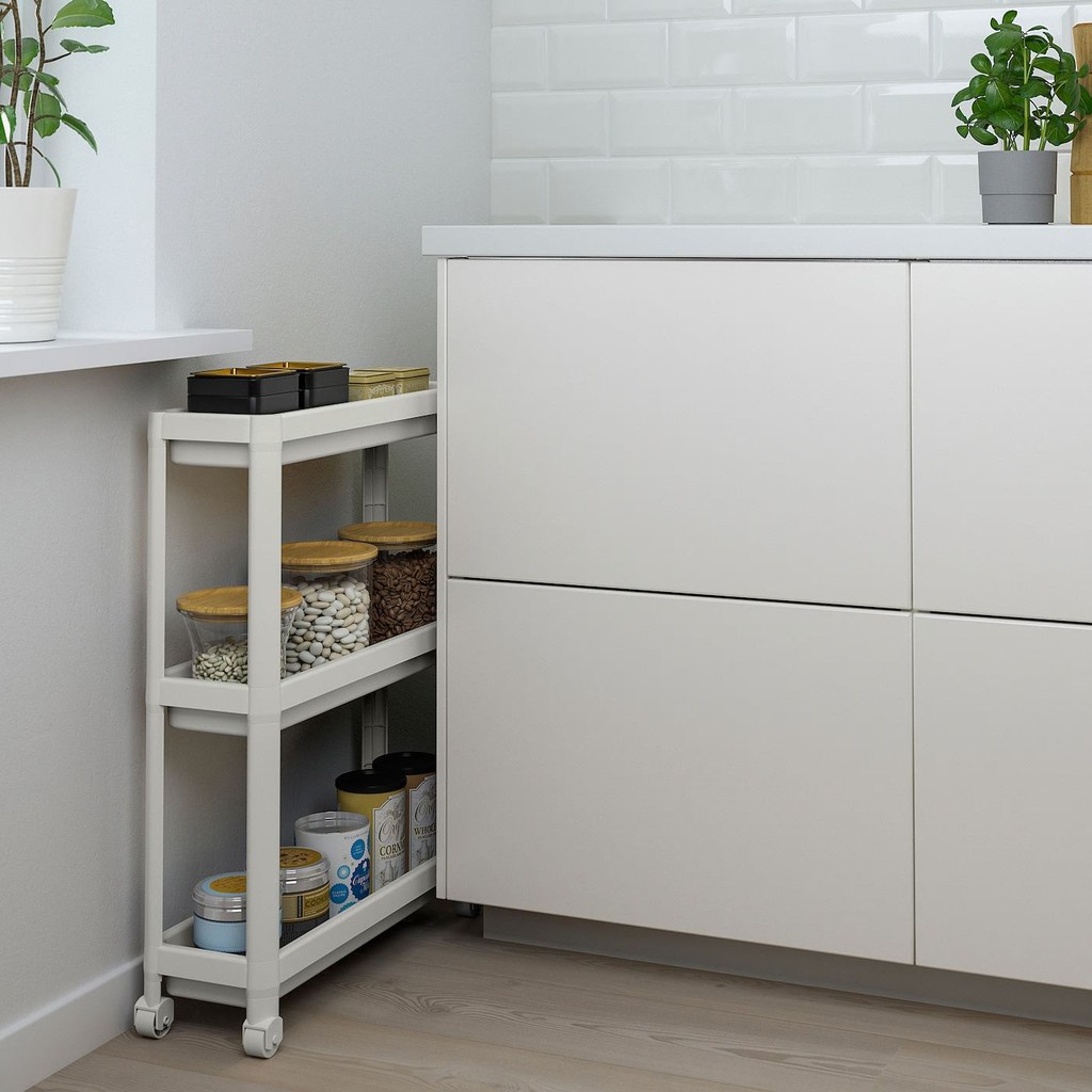 Kệ bánh xe giá đẩy 3 tầng Vesken IKEA