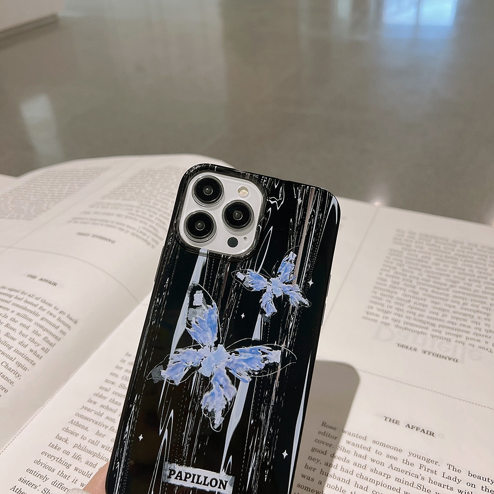 ốp iphone Điện Thoại TPU Silicone Hình Bướm Cho iPhone 11 pro max X Xr Xs 7 8 14 Plus Se 2020 12 pro max 13