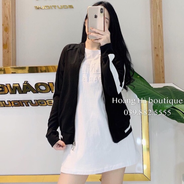 [YY] BÁN SỈ ÁO BOMBER KHOÁ PHỐI VIỀN TRẮNG | BigBuy360 - bigbuy360.vn