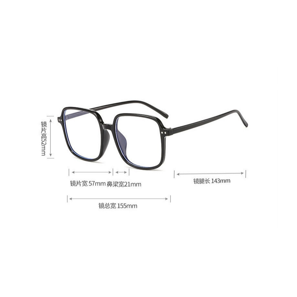 Kính Giả Cận Thời Trang Vuông 2 Chấm 3341 Nội Địa | BigBuy360 - bigbuy360.vn