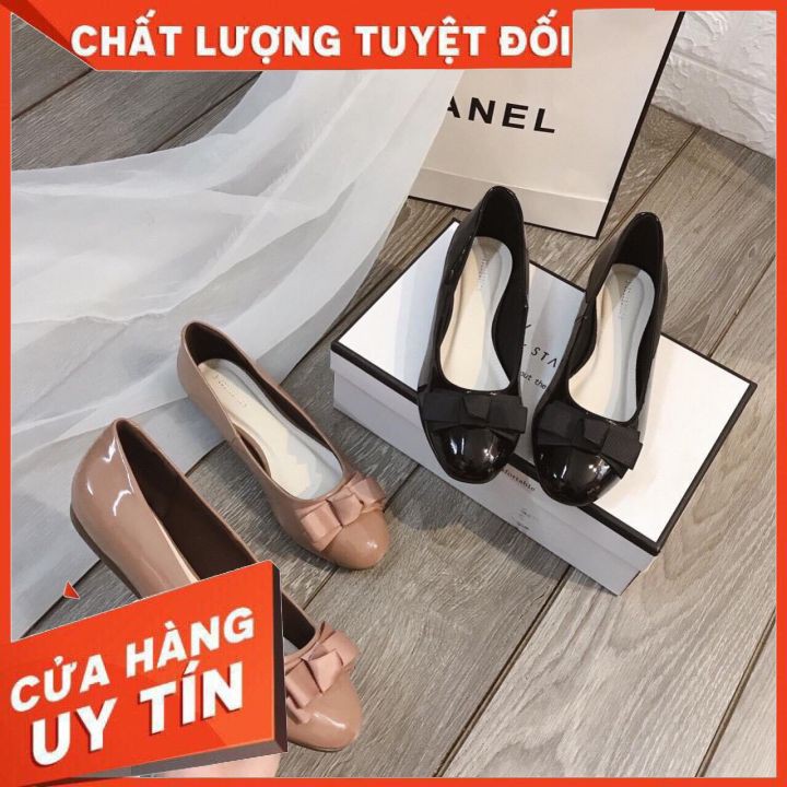 [FREESHIP Mua 2sp - ẢNH THẬT 100%] Giày Bệt Nữ HÀNG HIỆU CAO CẤP Đính Nơ Xinh MS.GB.0092