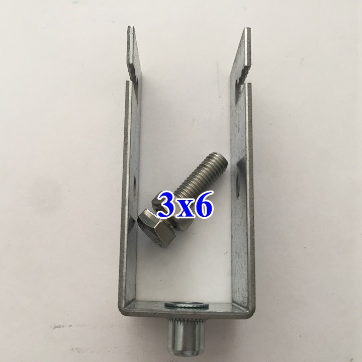 Pát kẹp U kẹp tấm pin lên xà gồ 3x6, 4x4, 4x8, 5x5, 5x10 -  kẹp u