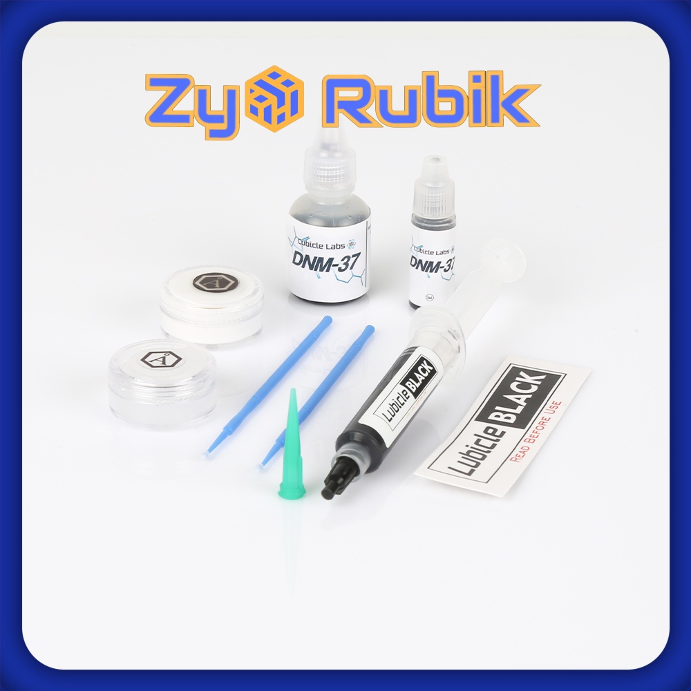 [Combo Lube Rubik 2] Dầu bôi trơn rubik combo Angstrom &amp; Lubicle Black &amp; DNM-37 - Zyo Rubik