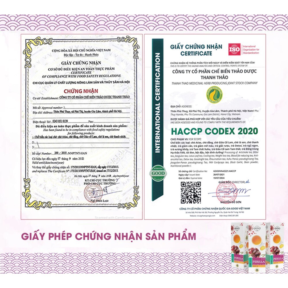 Trà Thảo Mộc Tía Tô VREADY Thanh Nhiệt - 40g
