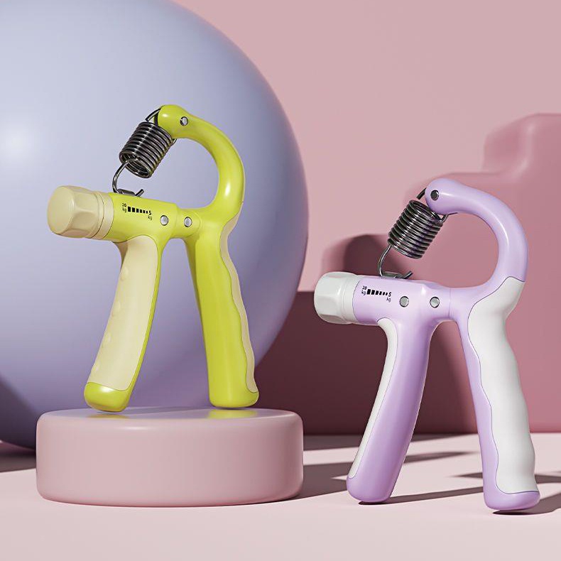 Dụng Cụ Tập Cơ Tay Có Đếm Số, Kìm Bóp Tay Chữ A Lực Kéo Lò Xo 5kg 10kg 60kg 100kg