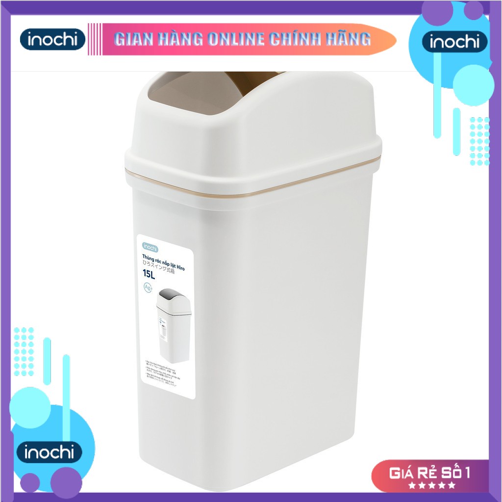 Thùng rác nắp lật Inochi 15L