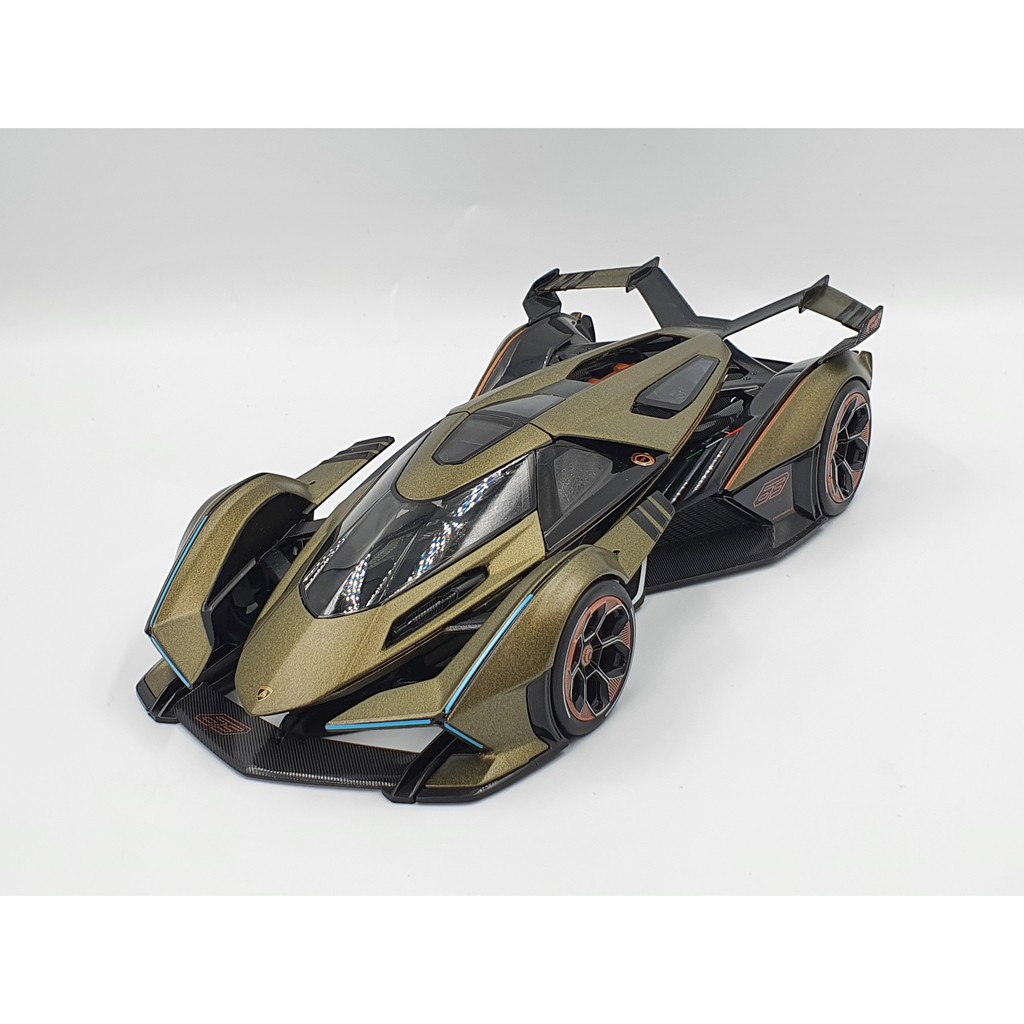 Xe Mô Hình Lambo V12 Vision Gran Turismo 1:18 Maisto ( Xanh Rêu Nhám )