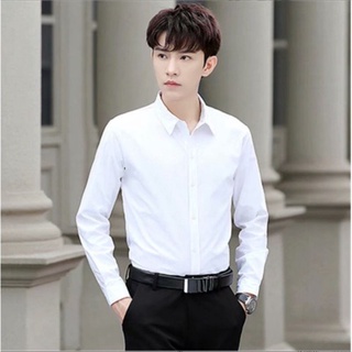 Áo sơ mi trắng unisex (2han N.HẬT_H.ÀN 97%)