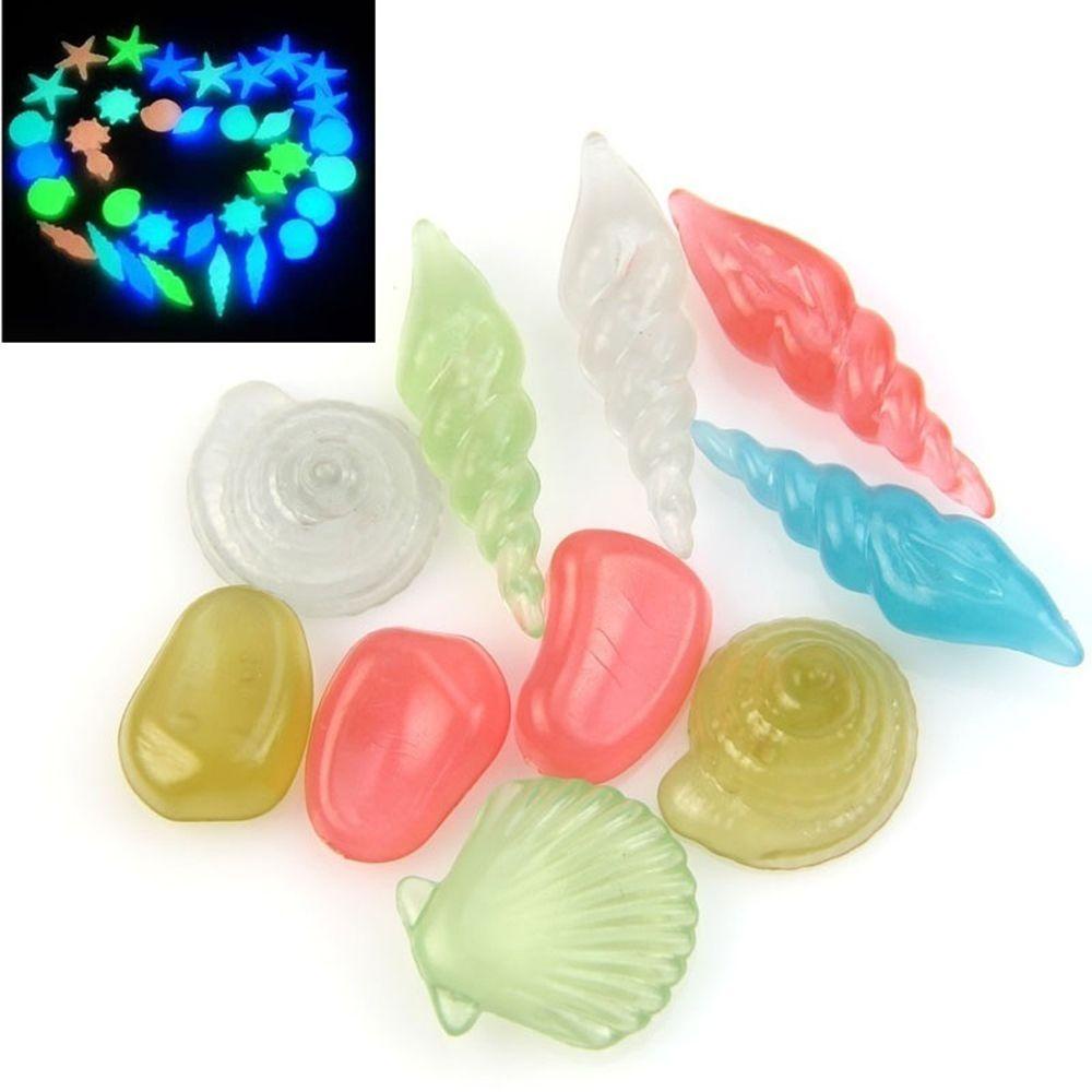 Bộ 10 Đèn Dạ Quang Trang Trí Bể Cá|Vỏ Sò Biển Trang Trí Nội Thất Đẹp Mắt