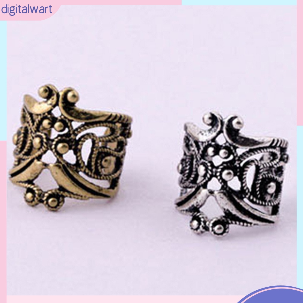 Khuyên kẹp tai hoạ tiết rỗng phong cách Vintage Punk cá tính