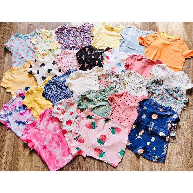 Áo bé gái xuất xịn GAP size 1-5 tuổi, chất siêu mát. Hàng A loại 1 k lỗi