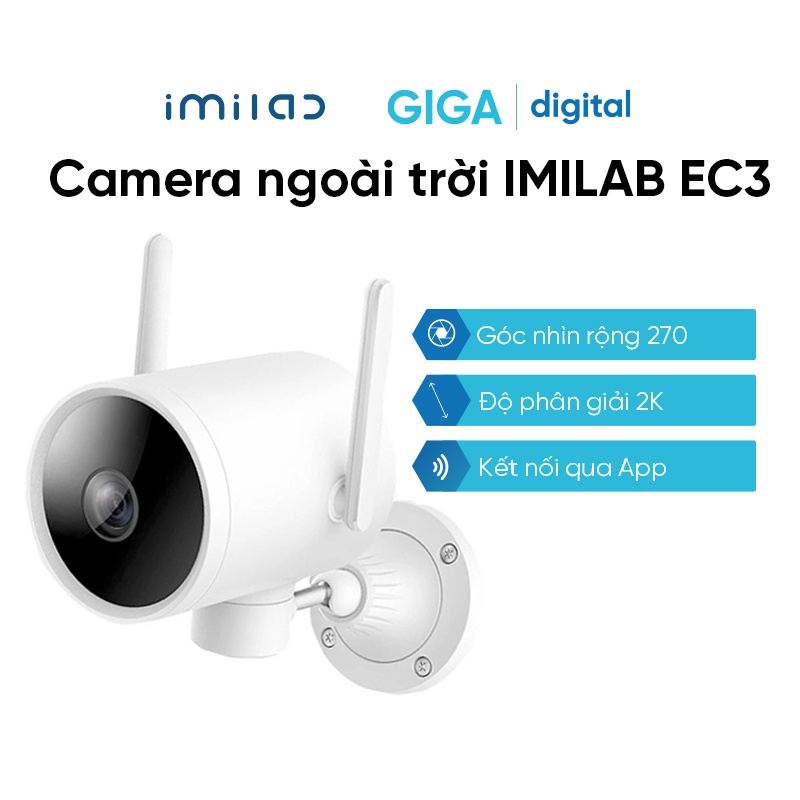 Camera giám sát ngoài trời Imilab EC3 / Imilab EC3 Pro nhìn đêm full màu, tầm nhìn vượt trội  - Bản Pro hỗ trợ PC app