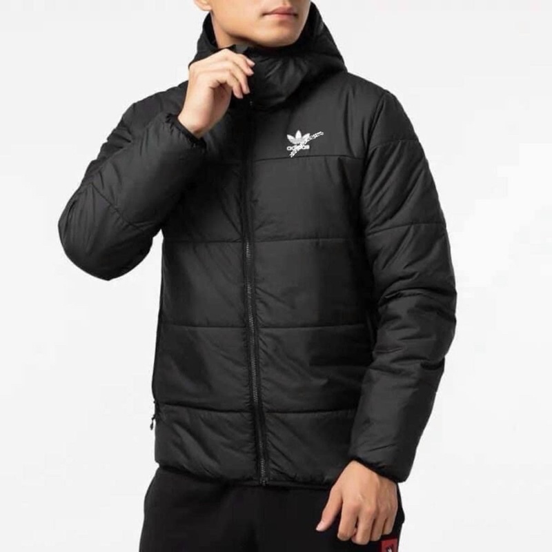 Áo phao nam addidas xuất dư siêu nhẹ, siêu rẻ có mũ cơ bản, thời trang