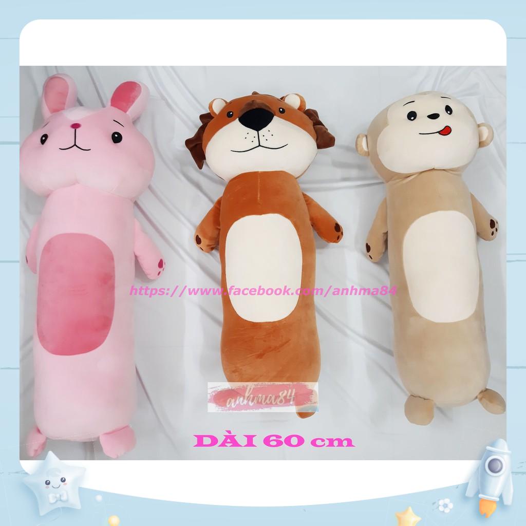 Gối Ôm Hình Thú Siêu Cute - Dài 60 cm - HÀNG CHÍNH HÃNG VIỆT NAM