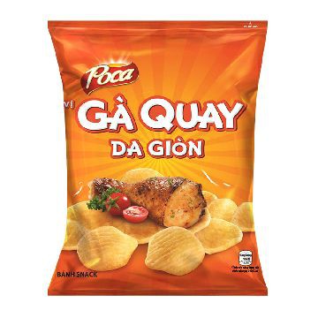 Lốc 10 gói Snack vị gà quay da giòn Partyz gói 30g