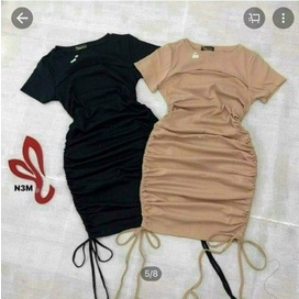 đầm body rút dây 2 bên cắt ngực cut out hở ngực sexy l