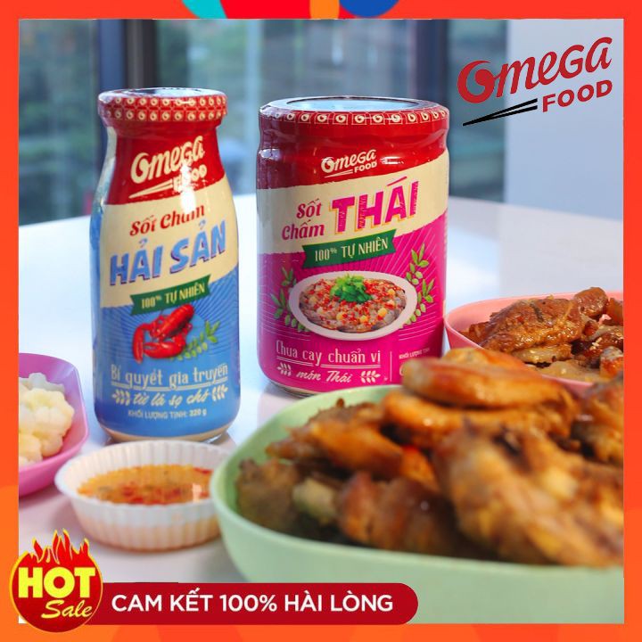 Nước Sốt Chấm - Combo 2 Chai Nước Sốt Chấm Hải Sản Và Sốt Chấm Thái Chuẩn Thái Lan Omega food