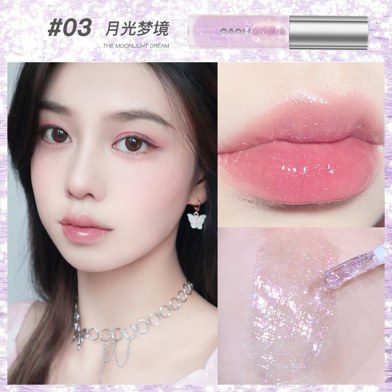 ♕(Hàng Có Sẵn) Son Bóng Novo Kết Cấu Ánh Nhũ Dưỡng Ẩm NO.NOVO5535