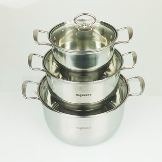 BỘ NỒI INOX NAGAKAWA NAG1305