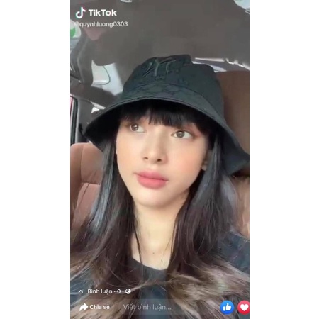 Mũ bucket MLB mono chìm