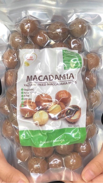 500Gr Hạt Macca Úc Nứt Vỏ Tự Nhiên