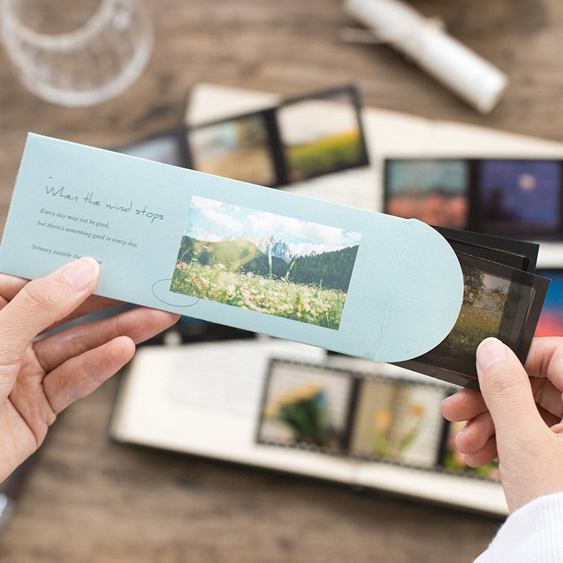 Sticker vintage ảnh phong cảnh retro aesthetic hình dán decor trang trí sổ planner bullet journal dụng cụ dán Wind Stop