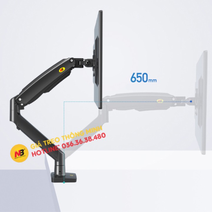 Giá treo màn hình máy tính NB F100A / G70 22 - 35 inch - Tay Arm Treo Màn Hình NB G70