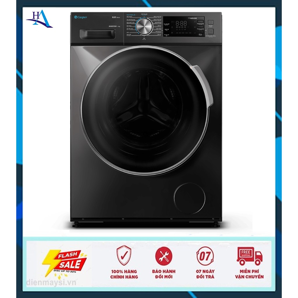Máy giặt Casper Inverter 12.5 Kg WF-125I140BGB (Miễn phí giao tại HCM-ngoài tỉnh liên hệ shop)