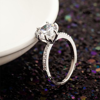 Nhẫn Đính Đá Zircon Thời Trang Cho Nữ