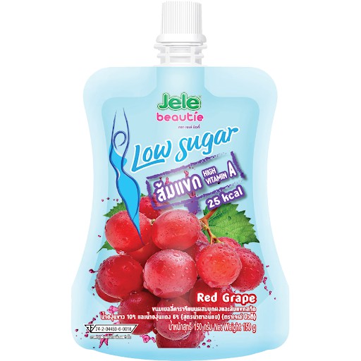 Nước Ép Trái Cây Thạch Collagen Ít Đường Jele Beautie Vị Nho 150G