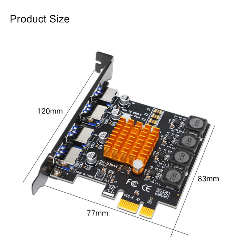 Card Mở Rộng Pci-e Sang Usb 3.0 4 Cổng Tốc Độ Cao Nec | BigBuy360 - bigbuy360.vn