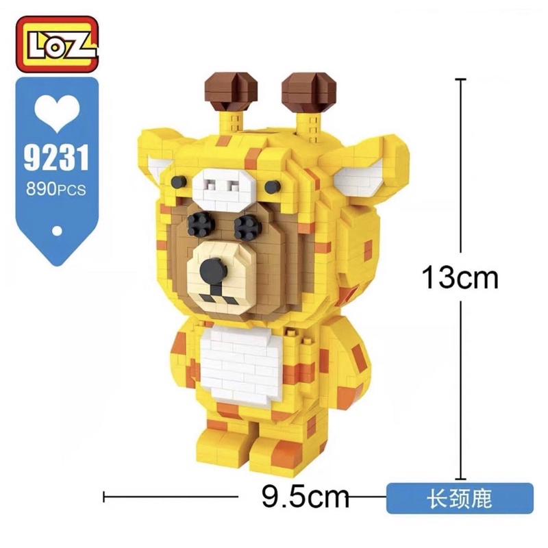 Đồ chơi xếp hình lắp ráp LOZ LOZ MINI Nhân vật hoạt hình  NANOBLOCKS