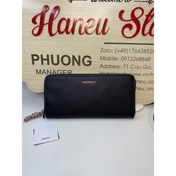 Ví dài Mango Auth store Đức fullbill và ảnh thật MSV0240