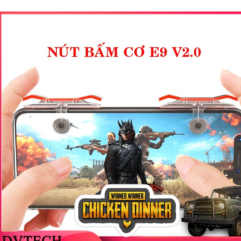 Nút bấm cơ E9 phiên bản mới V2.0 chơi game PUBG, ROS, FREE FIRE – 1 bộ gồm 2 chiếc -dc3508