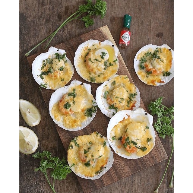 Hải sản nhập khẩu - Sò điệp Nhật nguyên con 7-8 con/kg - Hoả tốc giao ngay.