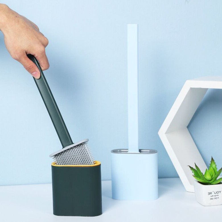 Cọ Bồn Cầu Bằng Silicon Có Hộp Đựng Mẫu Mới – Siêu Sạch